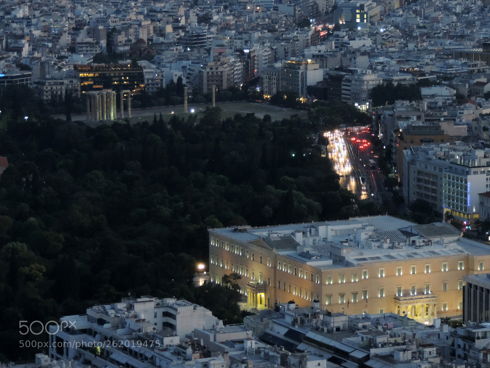 Nikon Coolpix P520 sample photo. Parliament from lycabettus hill photography