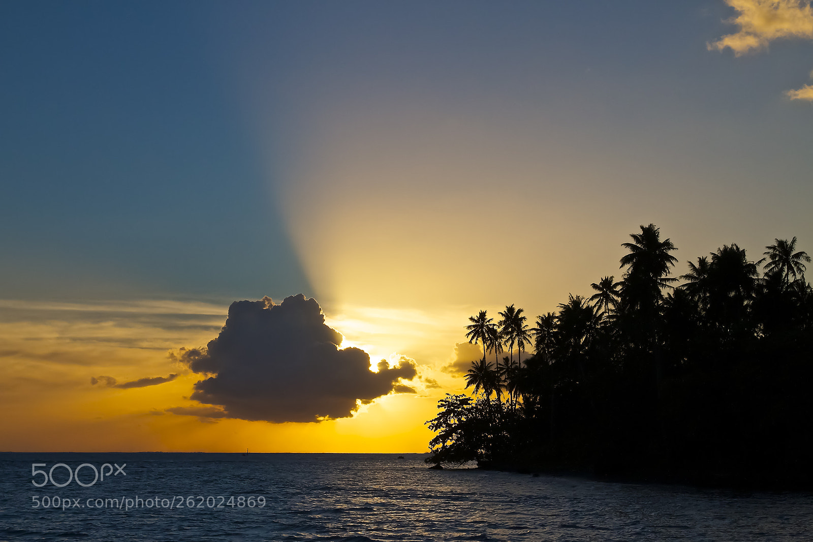 Canon EOS 7D sample photo. Tahiti sunset photography