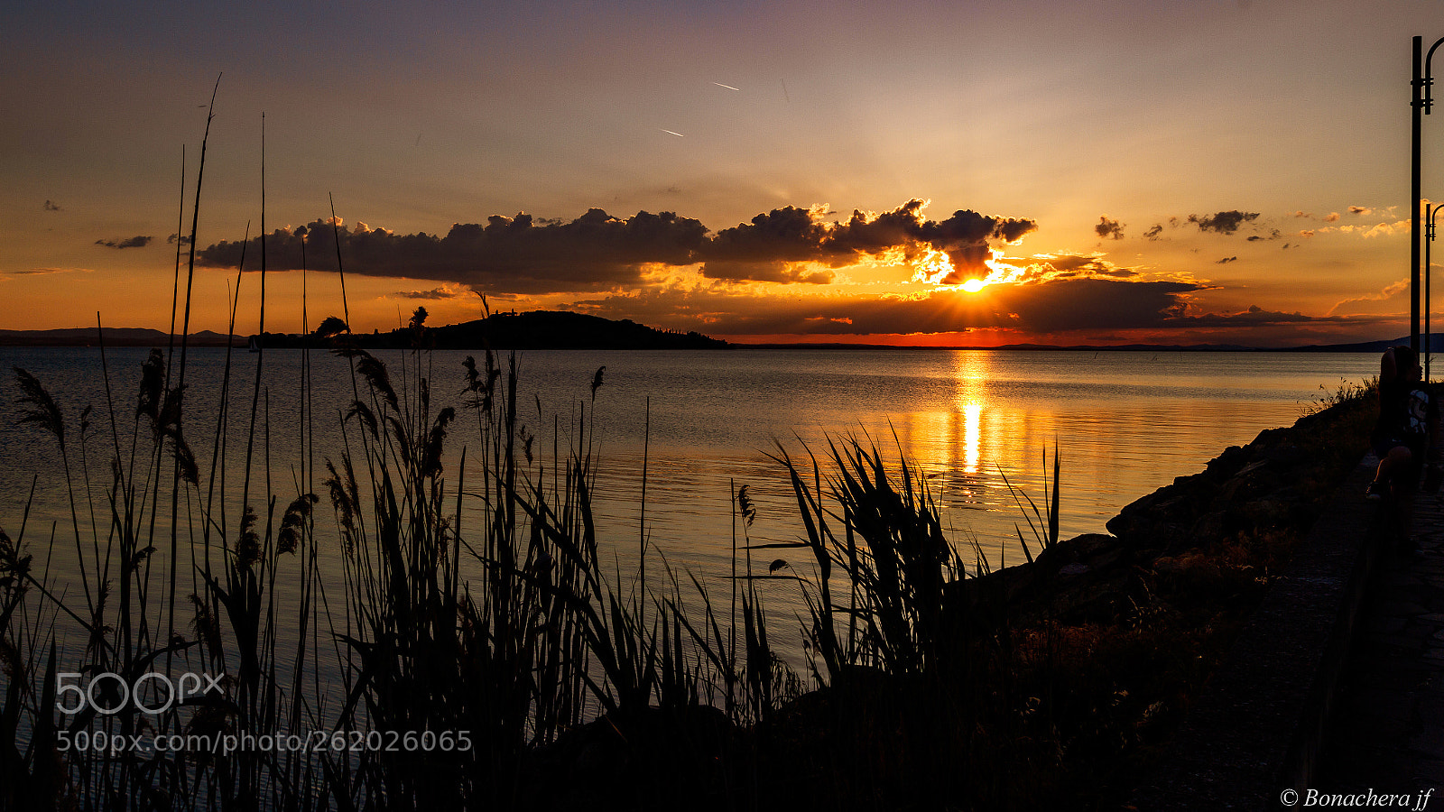 Canon EOS 7D sample photo. Sunset on lake trasim photography