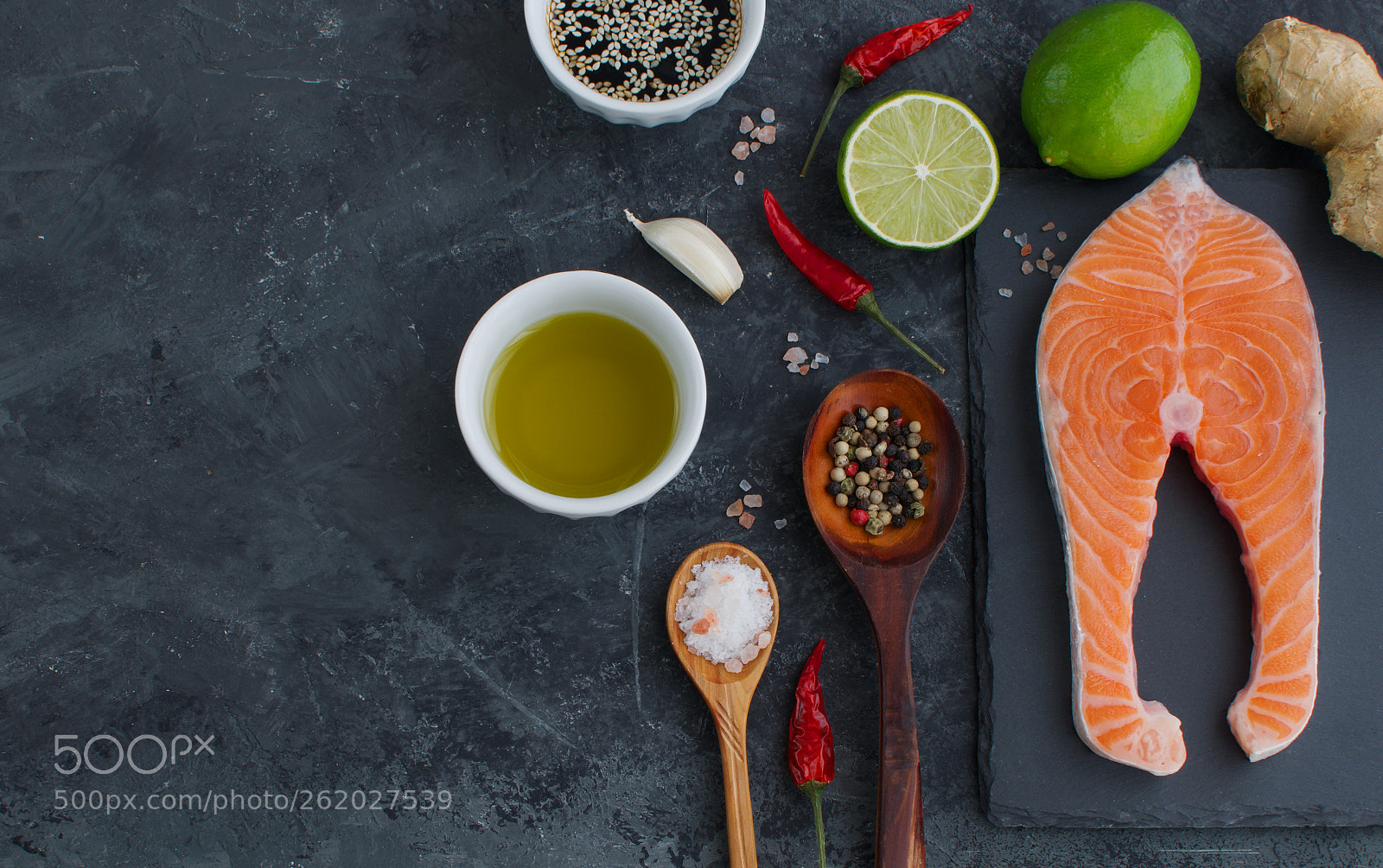 Nikon D5300 sample photo. Cooking salmon photography