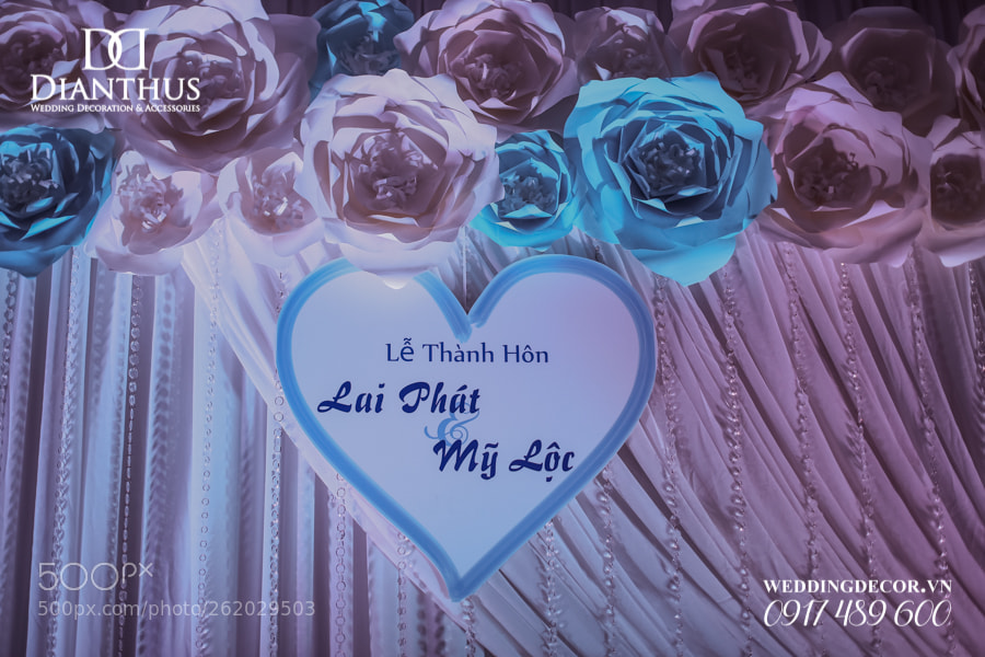 Canon EOS 6D sample photo. Trang tri tiec cuoi photography