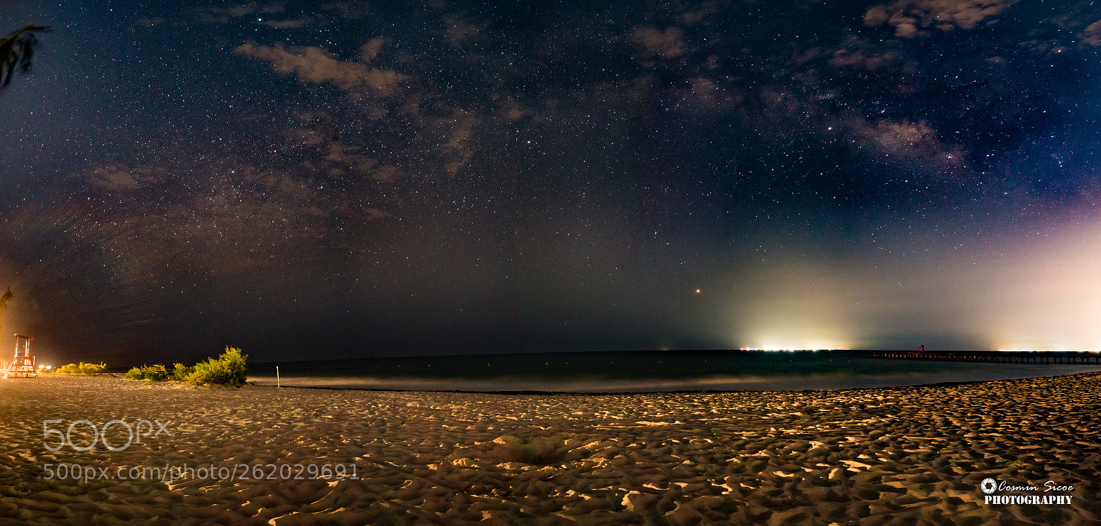 Nikon D5600 sample photo. Beach milky way pano photography