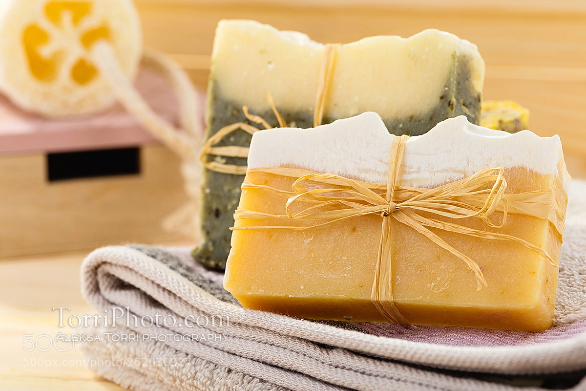Canon EOS 6D sample photo. Natural organic handmade soap photography