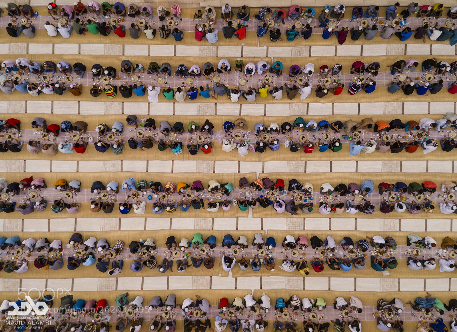 DJI FC6310 sample photo. Iftar of muslims in photography