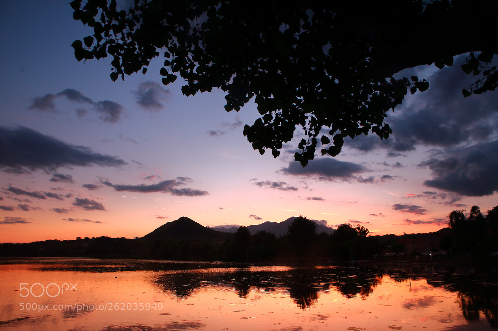 Canon EOS 6D sample photo. Sunset in italian lake photography
