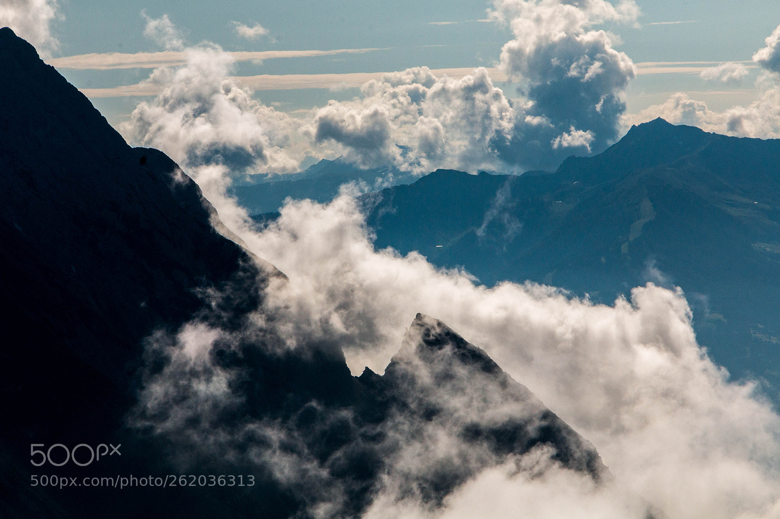Canon EOS 70D sample photo. Mountain in clouds photography