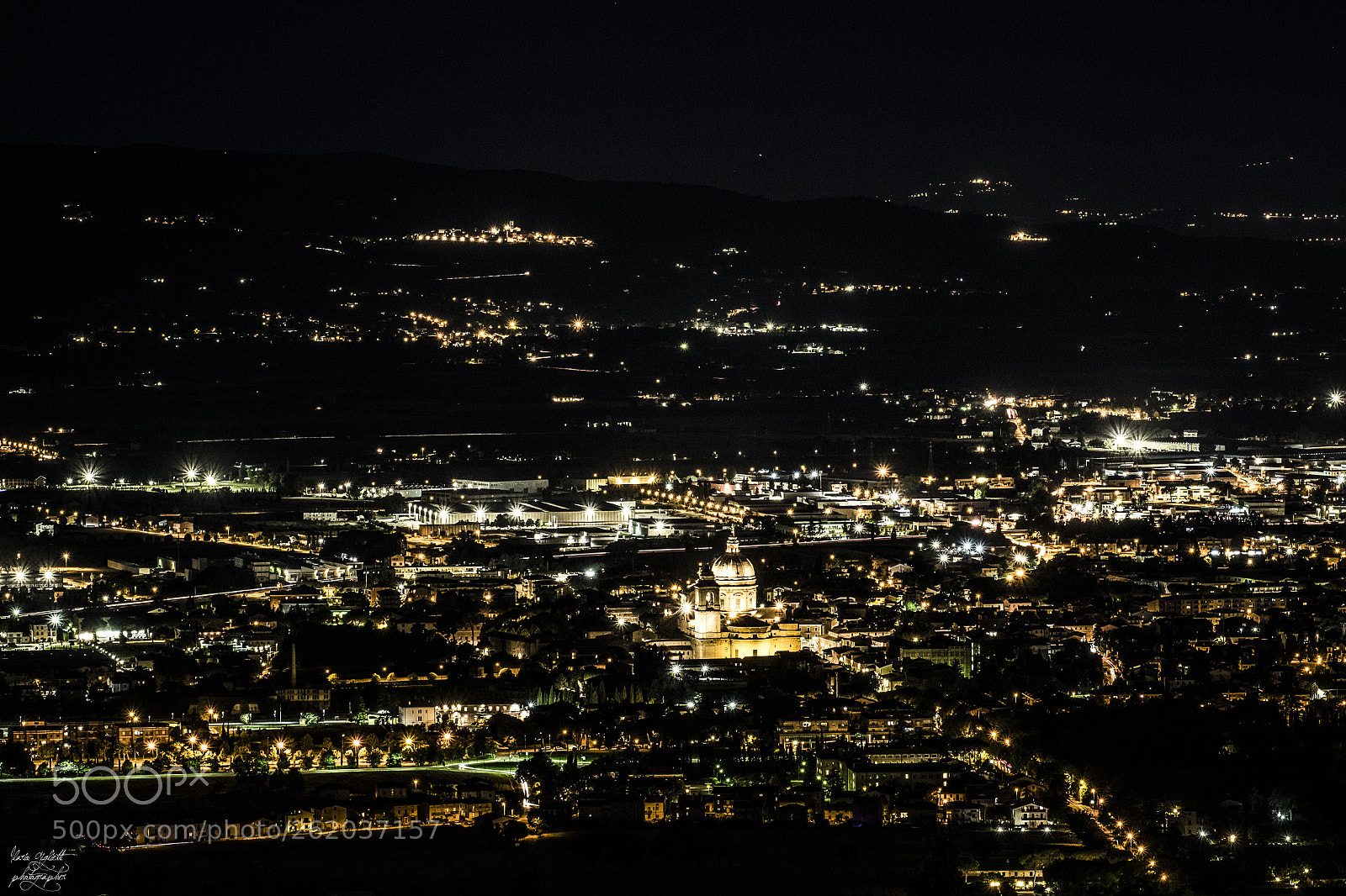 Fujifilm X-T1 sample photo. Umbria at night photography