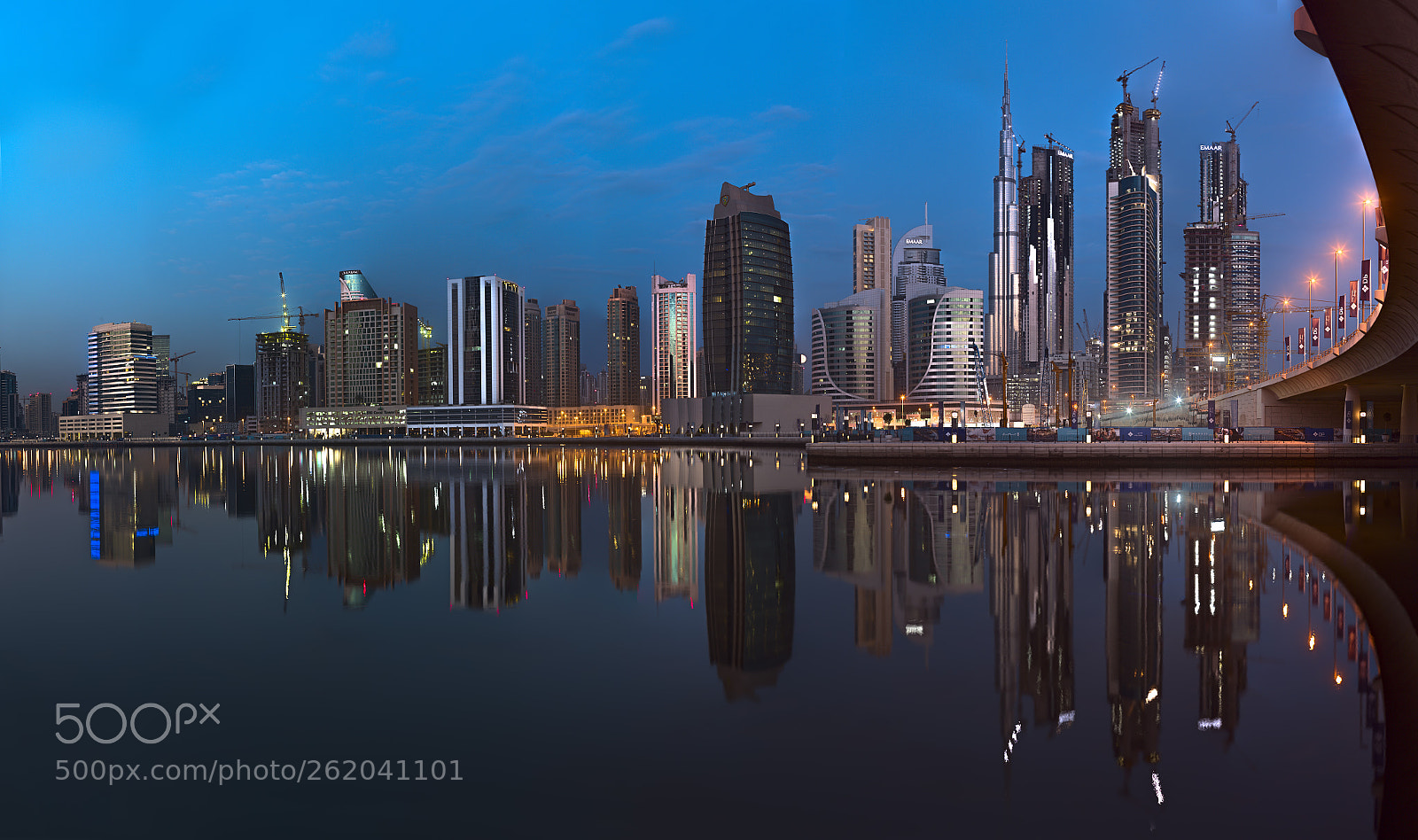 Canon EOS 6D sample photo. Dubai blue hour photography