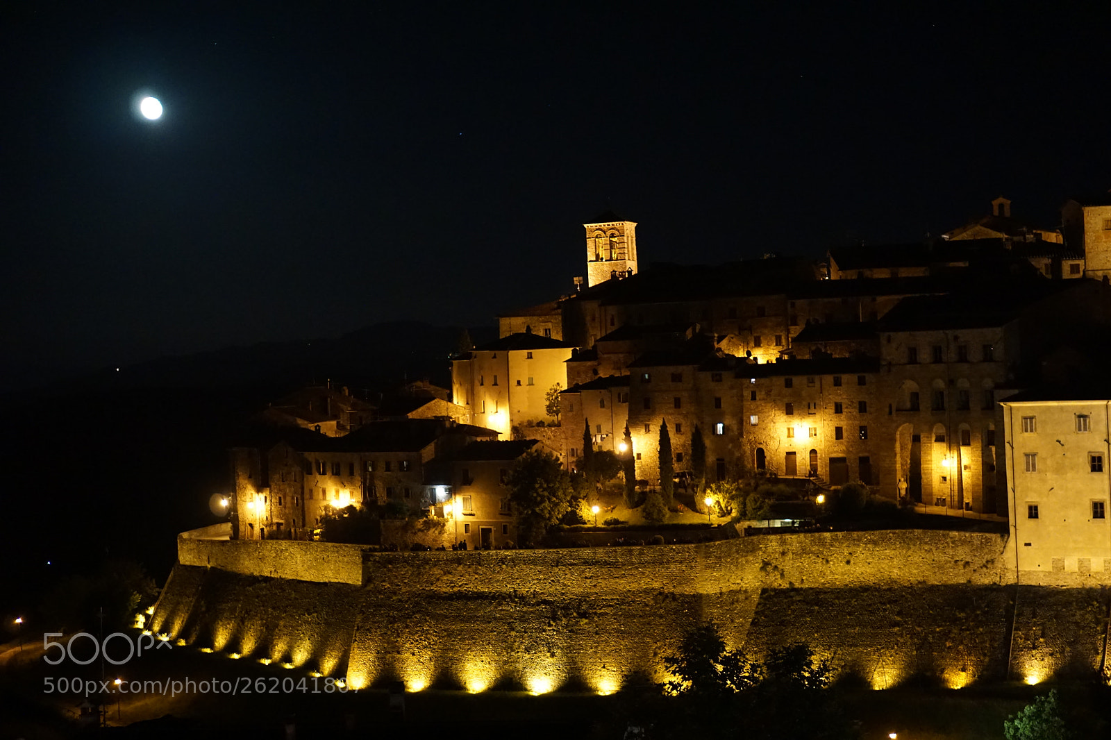 Sony a6000 sample photo. Anghiari at night photography