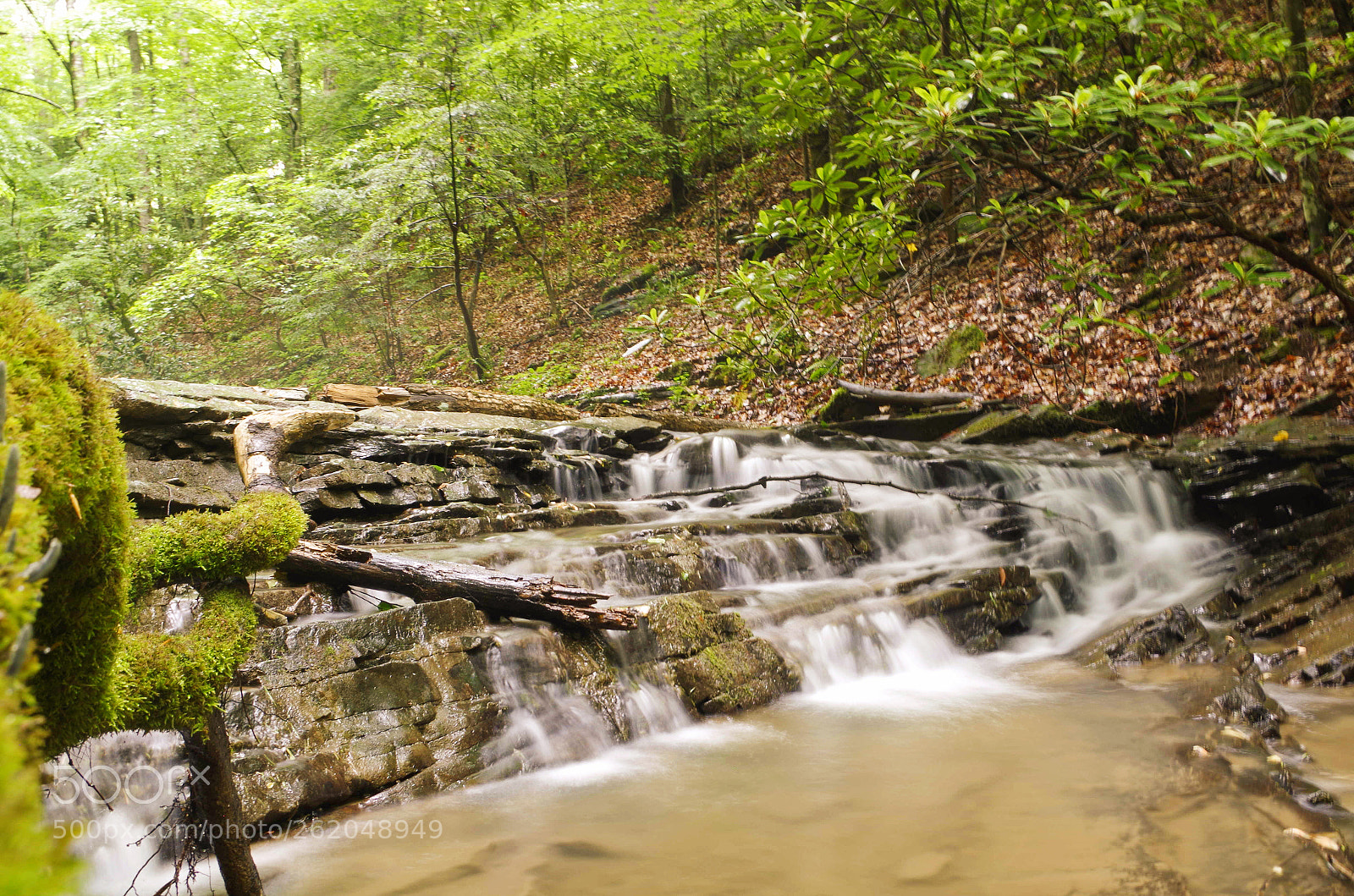 Pentax K-30 sample photo. Waterfall at center creek photography