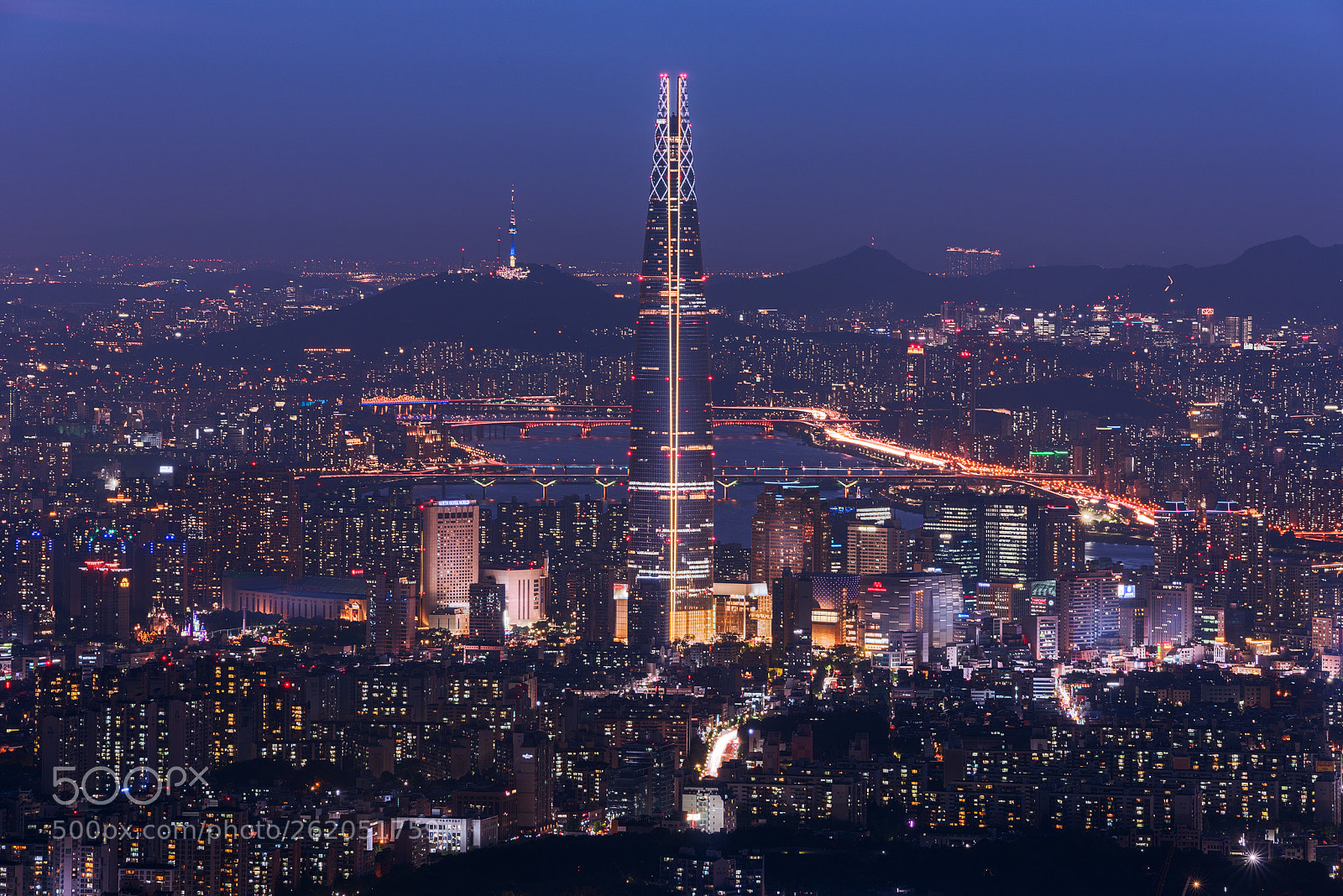 Nikon D810 sample photo. Seoul night photography