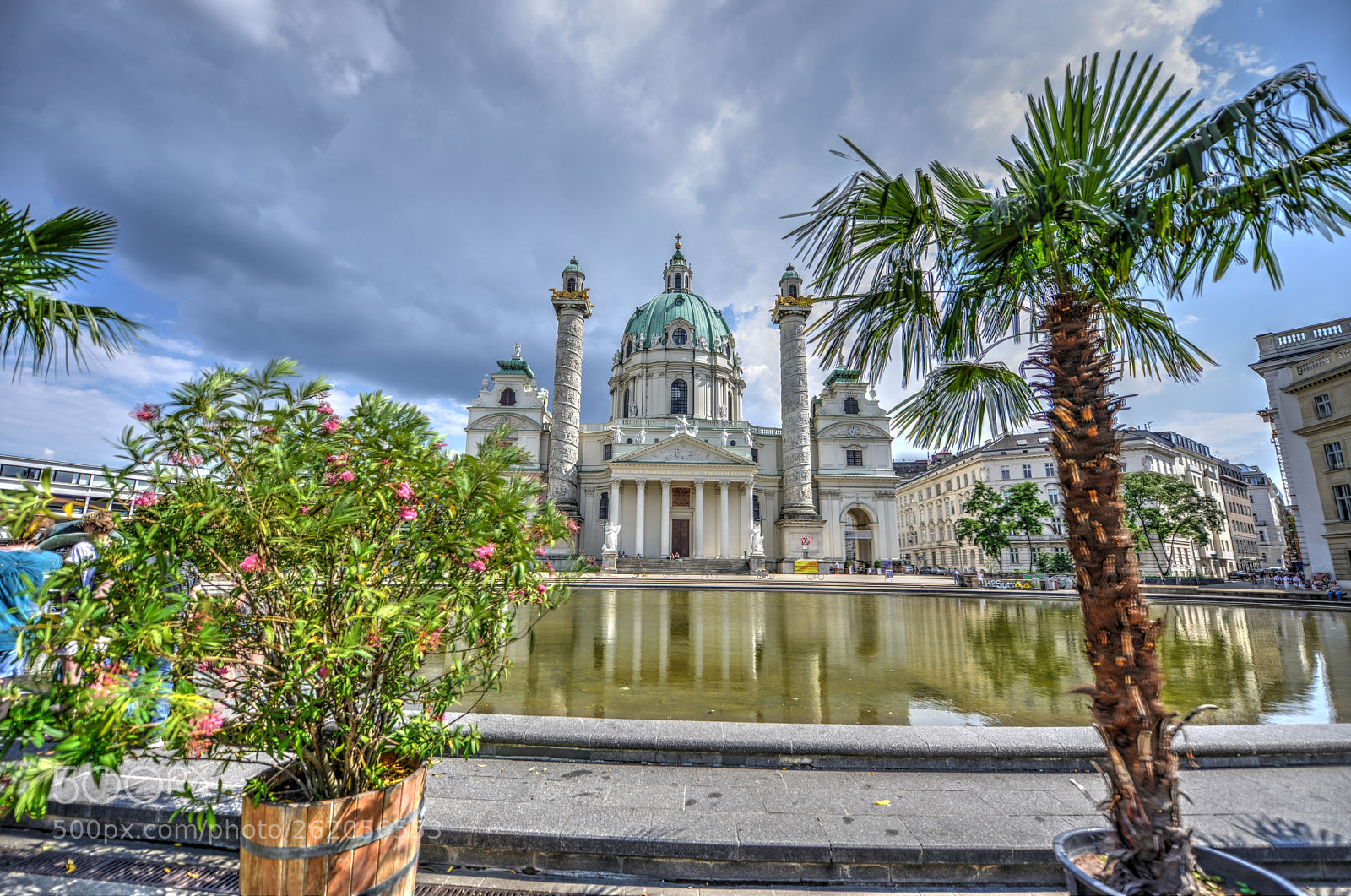 Nikon AF-S Nikkor 14-24mm F2.8G ED sample photo. Karlskirche wien photography