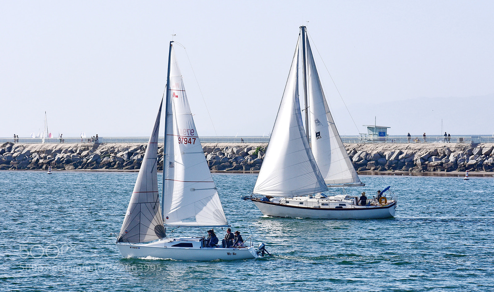 Nikon D7200 sample photo. Two sailboats sailing out photography