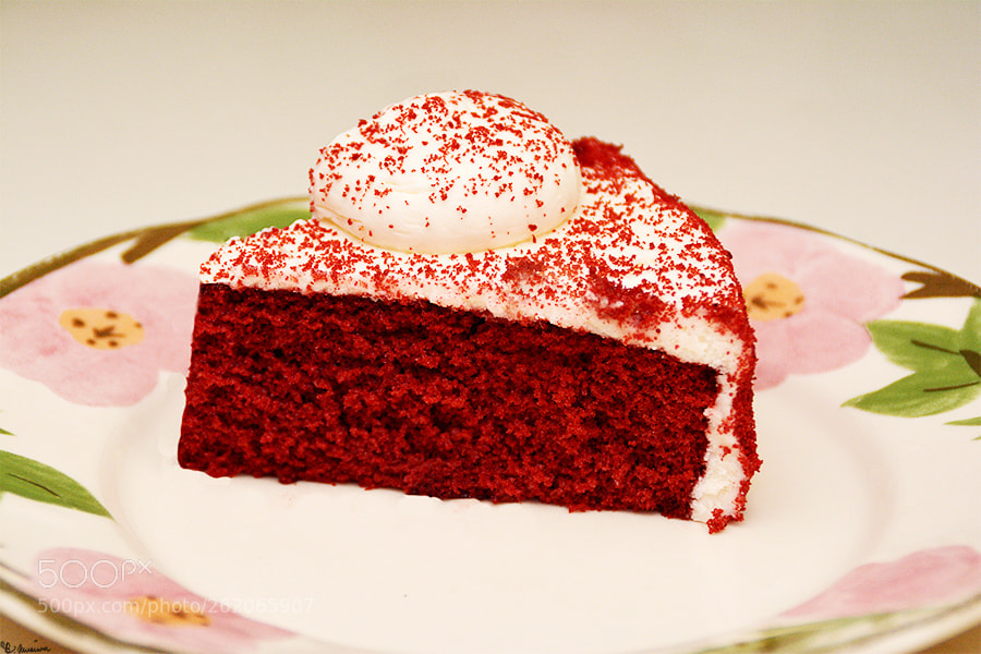 Nikon D7100 sample photo. Red velvet cake photography