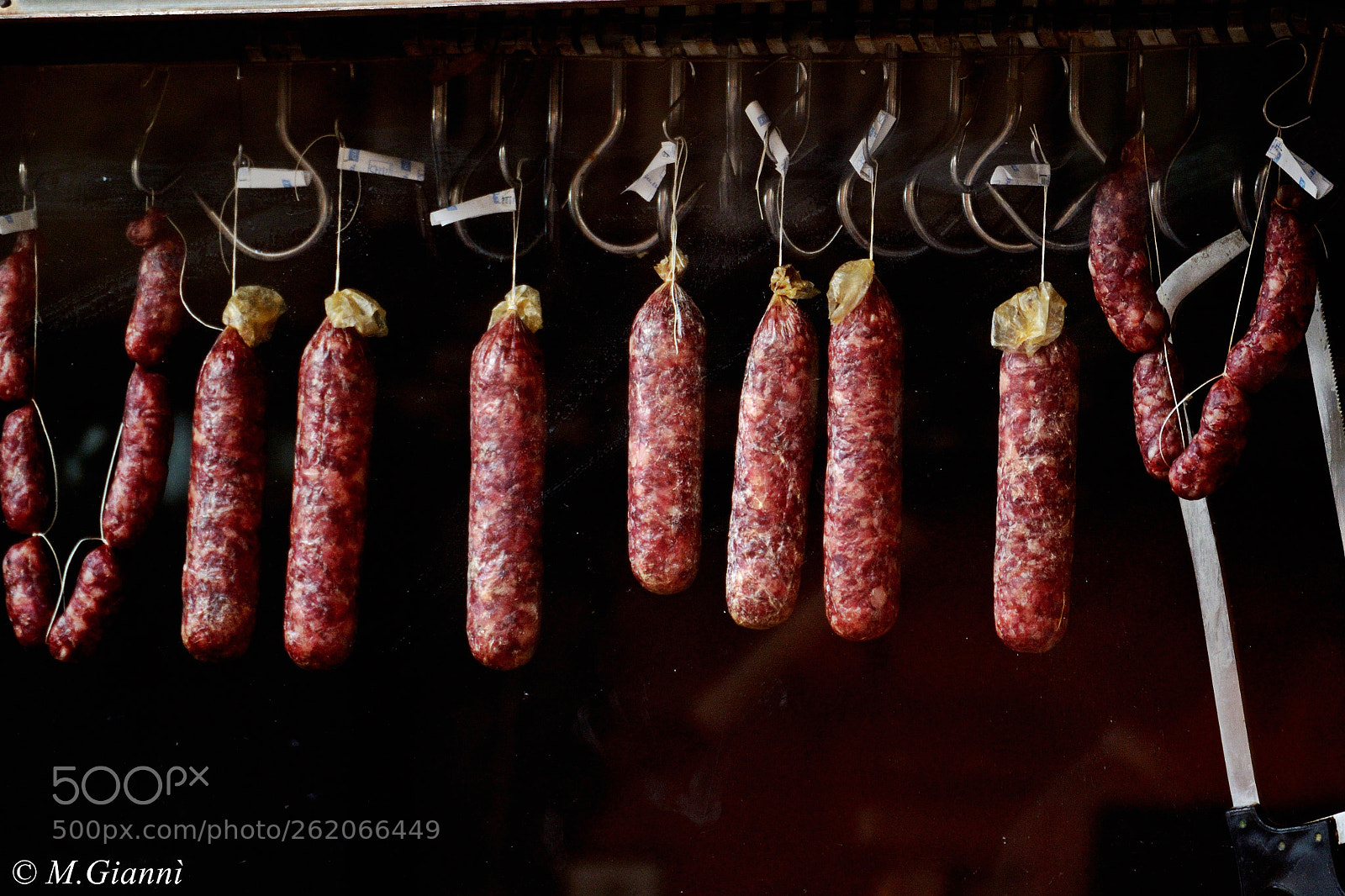 Nikon D3100 sample photo. Sicilian salsicce photography