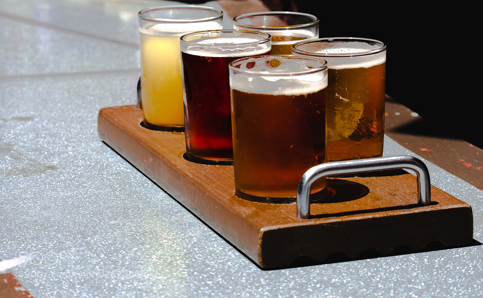 Nikon D90 sample photo. California beer flight photography