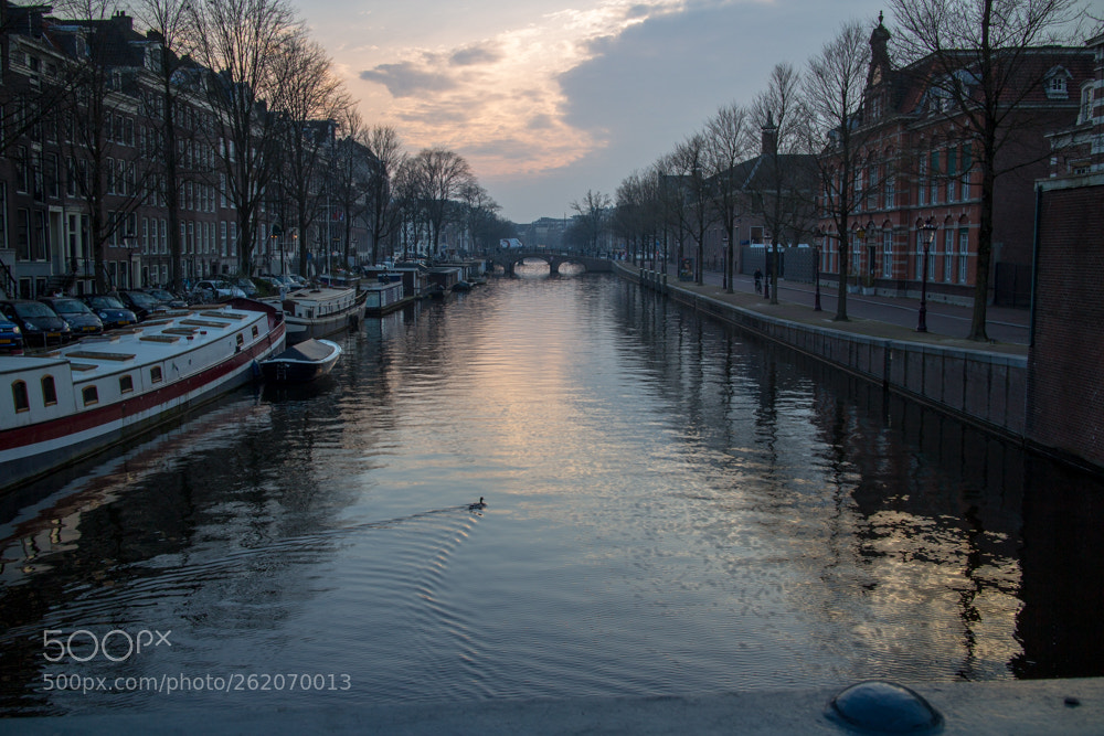 Canon EOS M sample photo. Sunset amsterdam photography