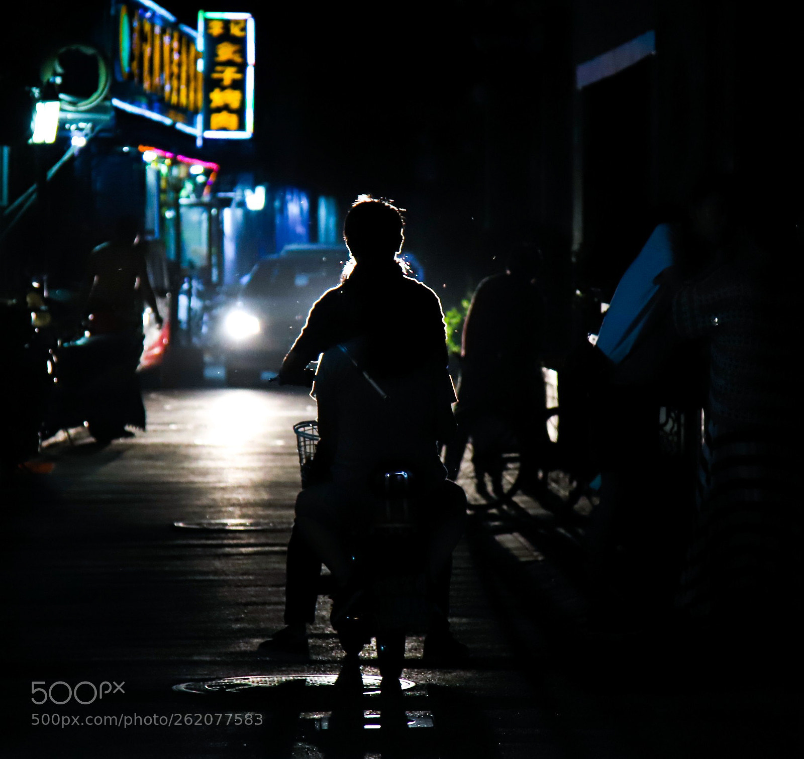 Canon EOS 6D Mark II sample photo. Scooter silhouette photography