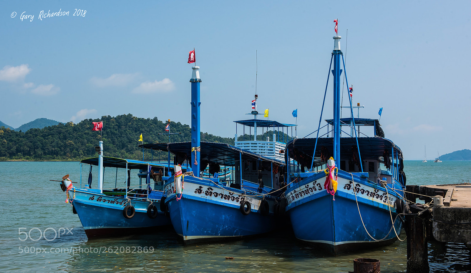 Nikon D810 sample photo. Boats koh chang thailand photography