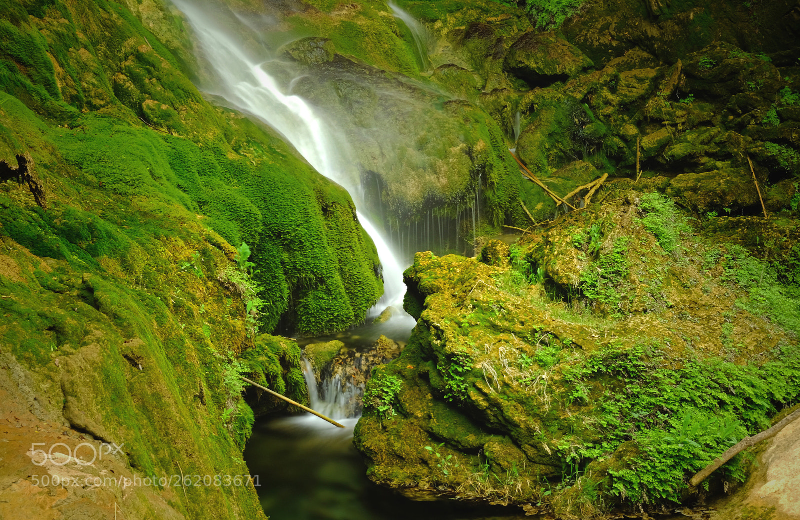Fujifilm X-T1 sample photo. Waterfall after the heavy photography