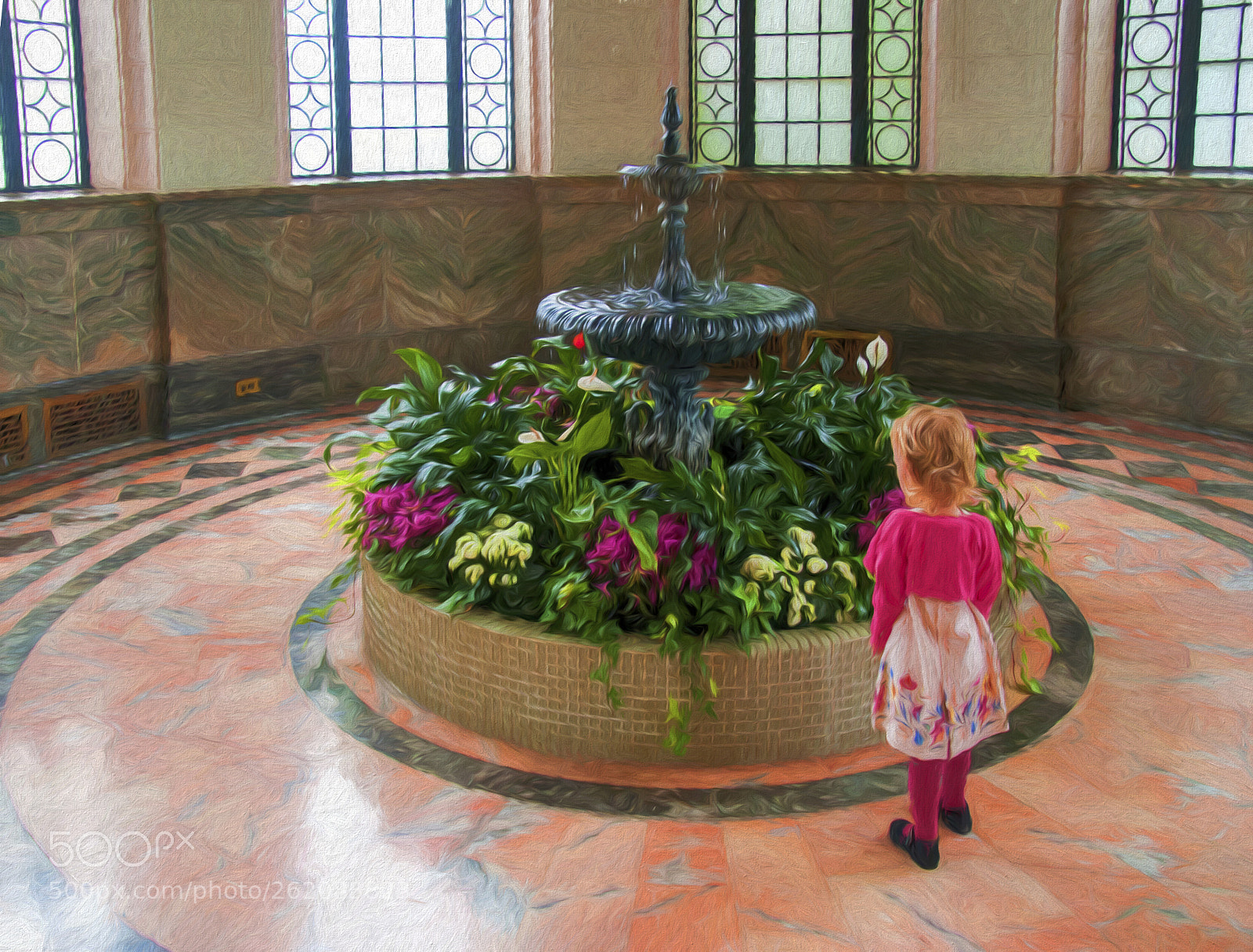 Nikon D300 sample photo. Little girl admiring flowers_2 photography