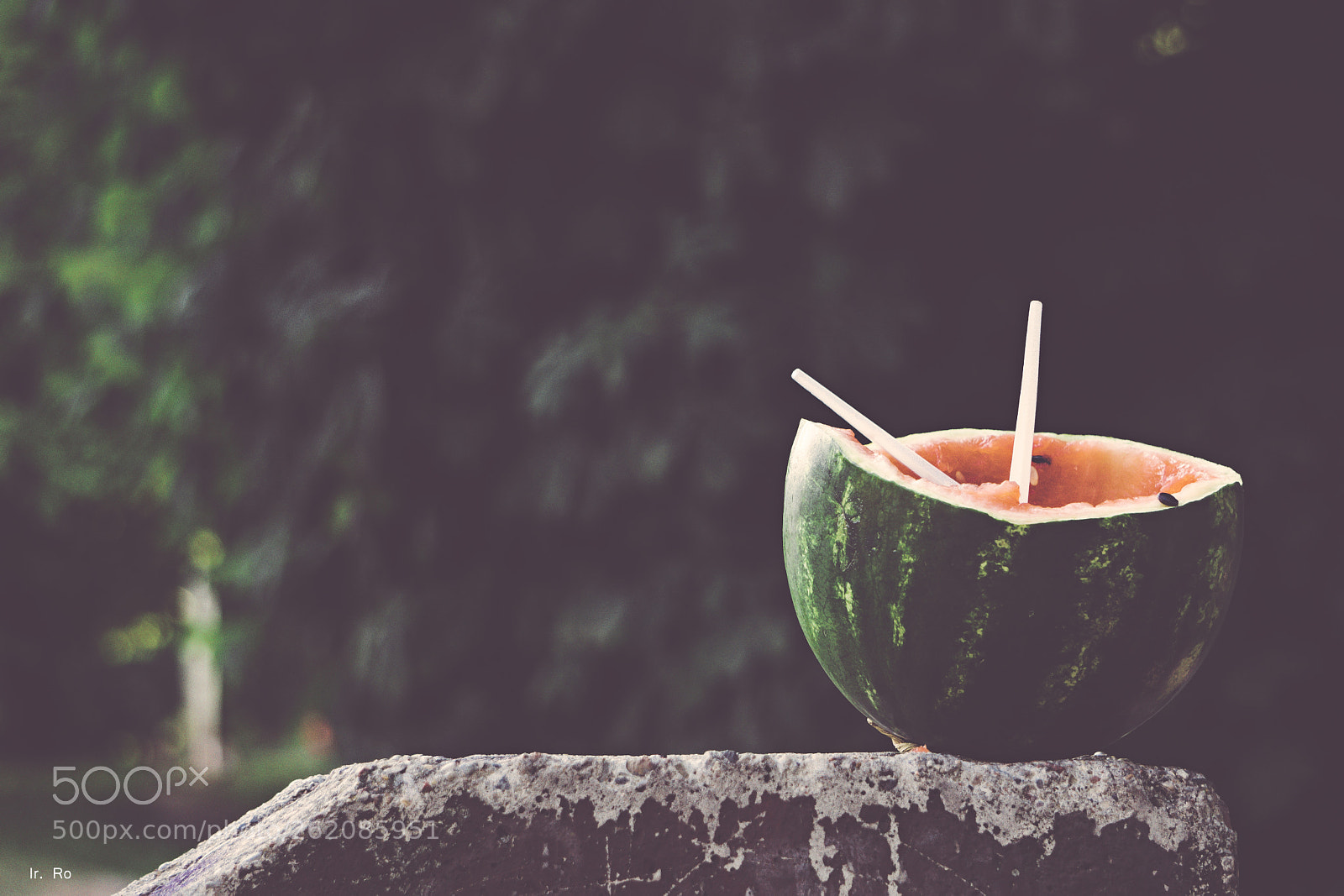 Sony a6000 sample photo. An eaten watermelon photography