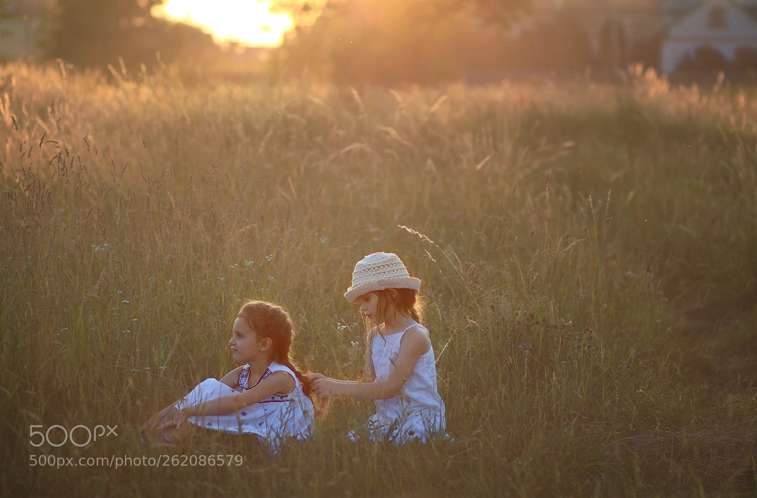 Canon EOS 750D (EOS Rebel T6i / EOS Kiss X8i) sample photo. Little girls braiding hair photography