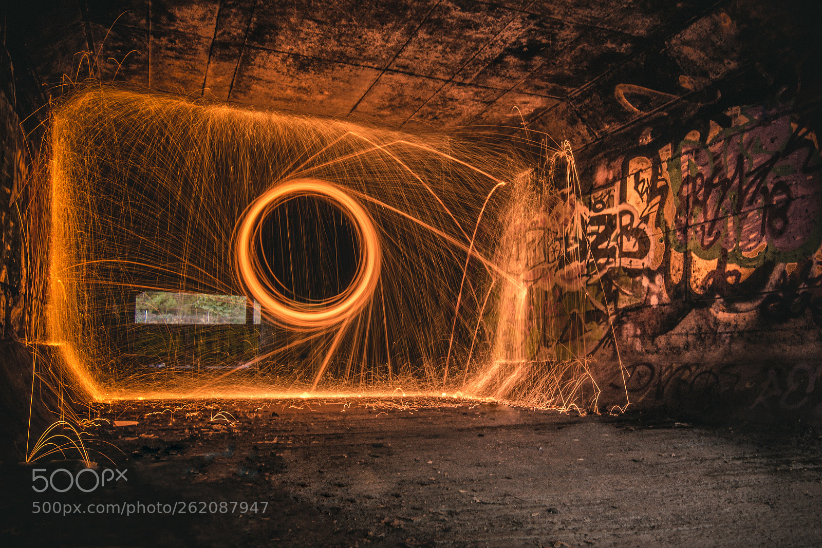 Nikon D7200 sample photo. Tunnel fire photography