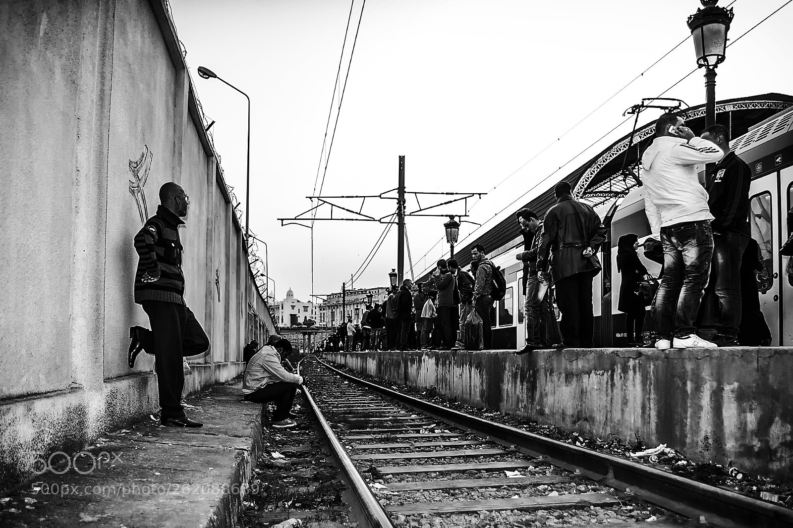 Nikon D3100 sample photo. Train station photography