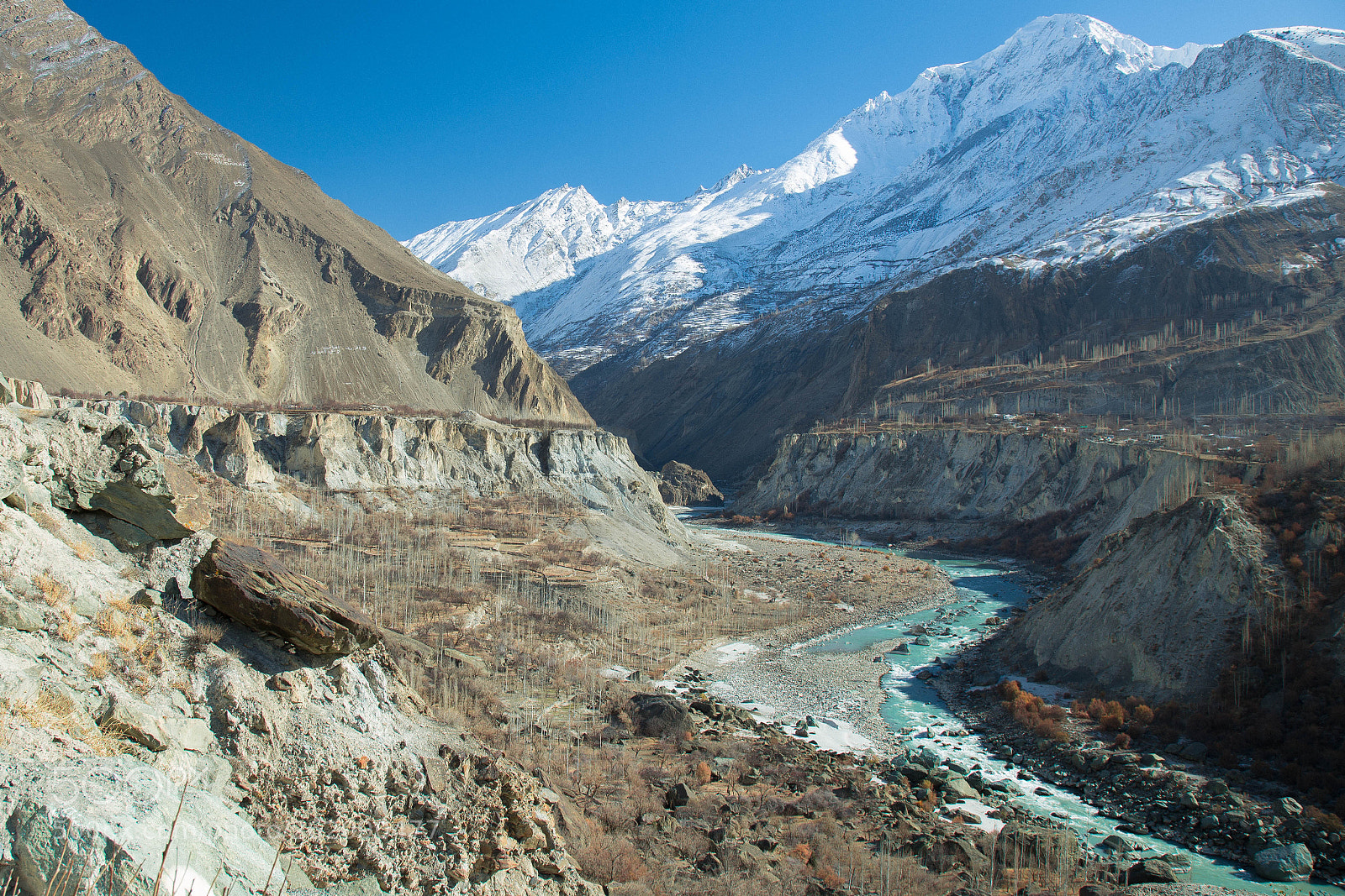 Canon EOS 6D sample photo. Hunza river from rakaposhi photography