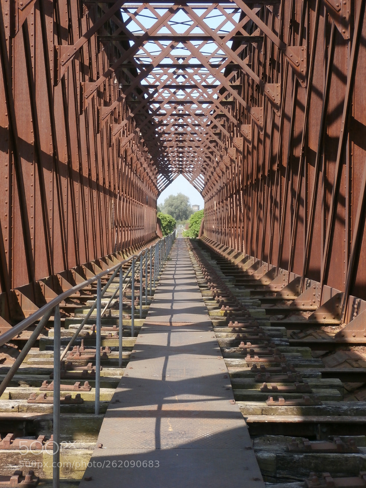 Olympus VR340,D750 sample photo. Old railway bridge. photography