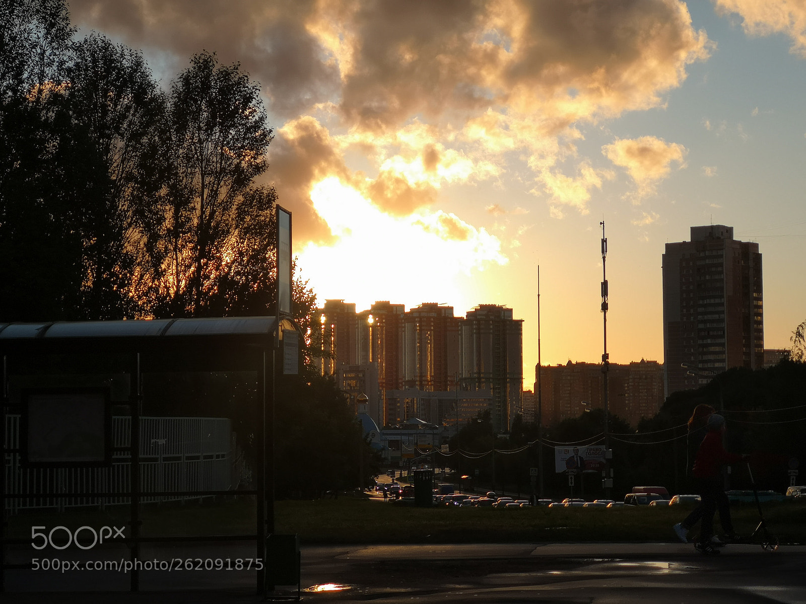 HUAWEI CLT-L29 sample photo. Sunset in moscow photography