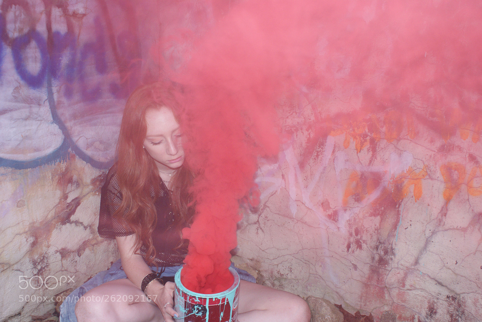 Sony Alpha DSLR-A300 sample photo. Smokebomb photography