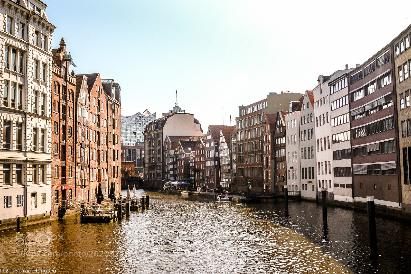 Canon EOS 70D sample photo. Canal at hamburg photography