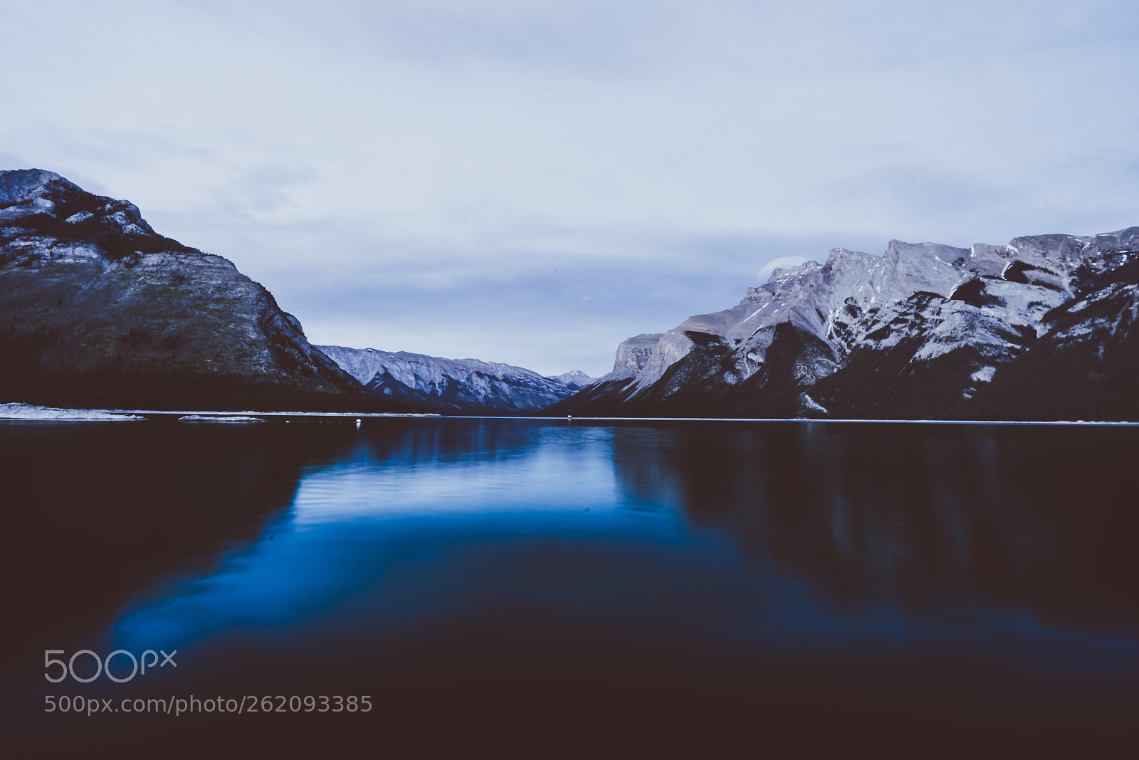 Sony a7 II sample photo. Lake minnewanka at night photography