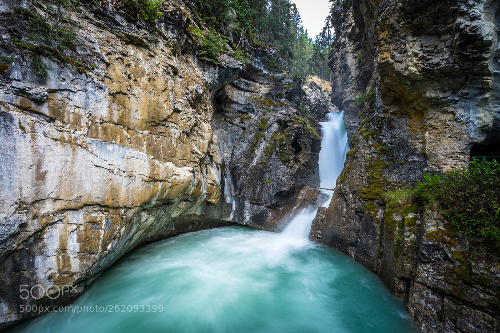Sony a7 II sample photo. Johnston canyon lower fall photography