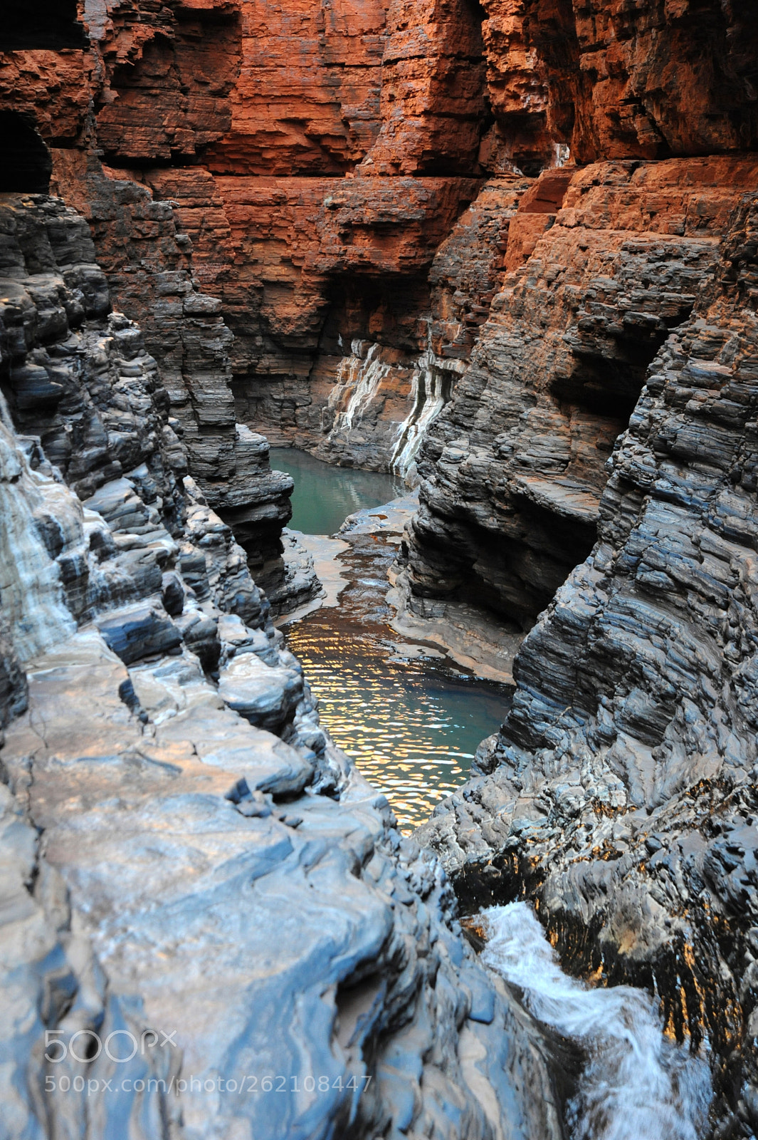 Nikon D700 + Nikon AF Nikkor 24-85mm F2.8-4D IF sample photo. Kermi pool karijini national photography