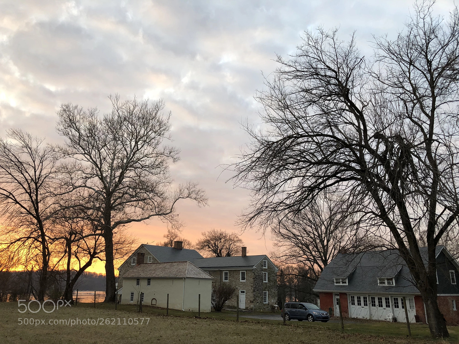 Apple iPhone 8 Plus sample photo. Haldeman grounds at sunset photography