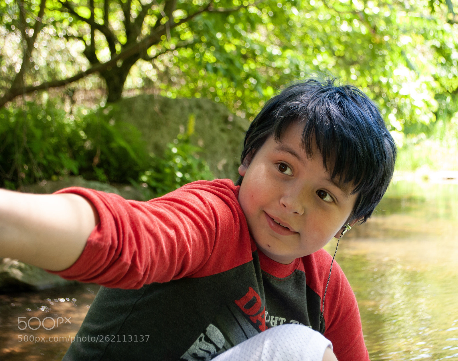 Nikon D3000 sample photo. A boy and the photography