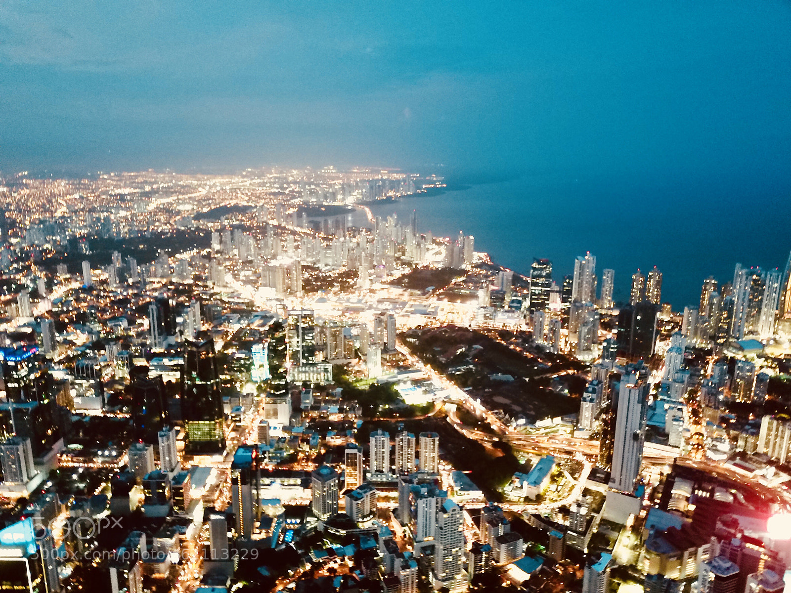 DJI FC220 sample photo. Panama night sky photography