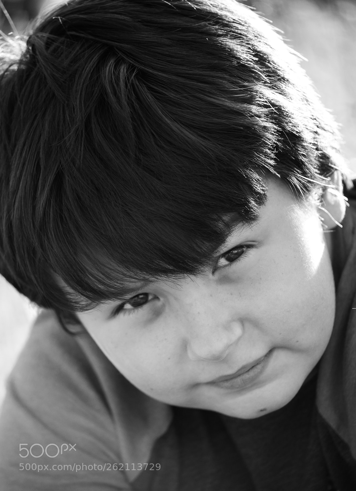 Nikon D3000 sample photo. Boyish stare photography