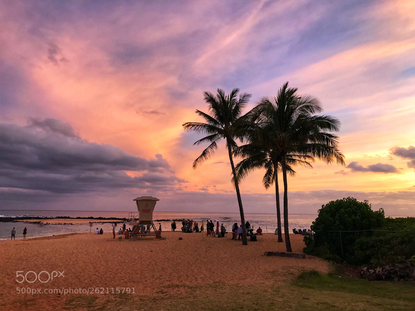 Apple iPhone 7 sample photo. Sunset at poipu beach  photography