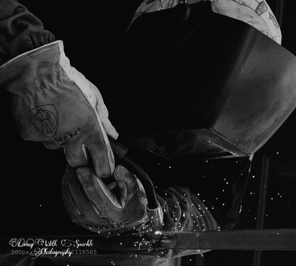 Nikon D5300 sample photo. Blue collar welder photography