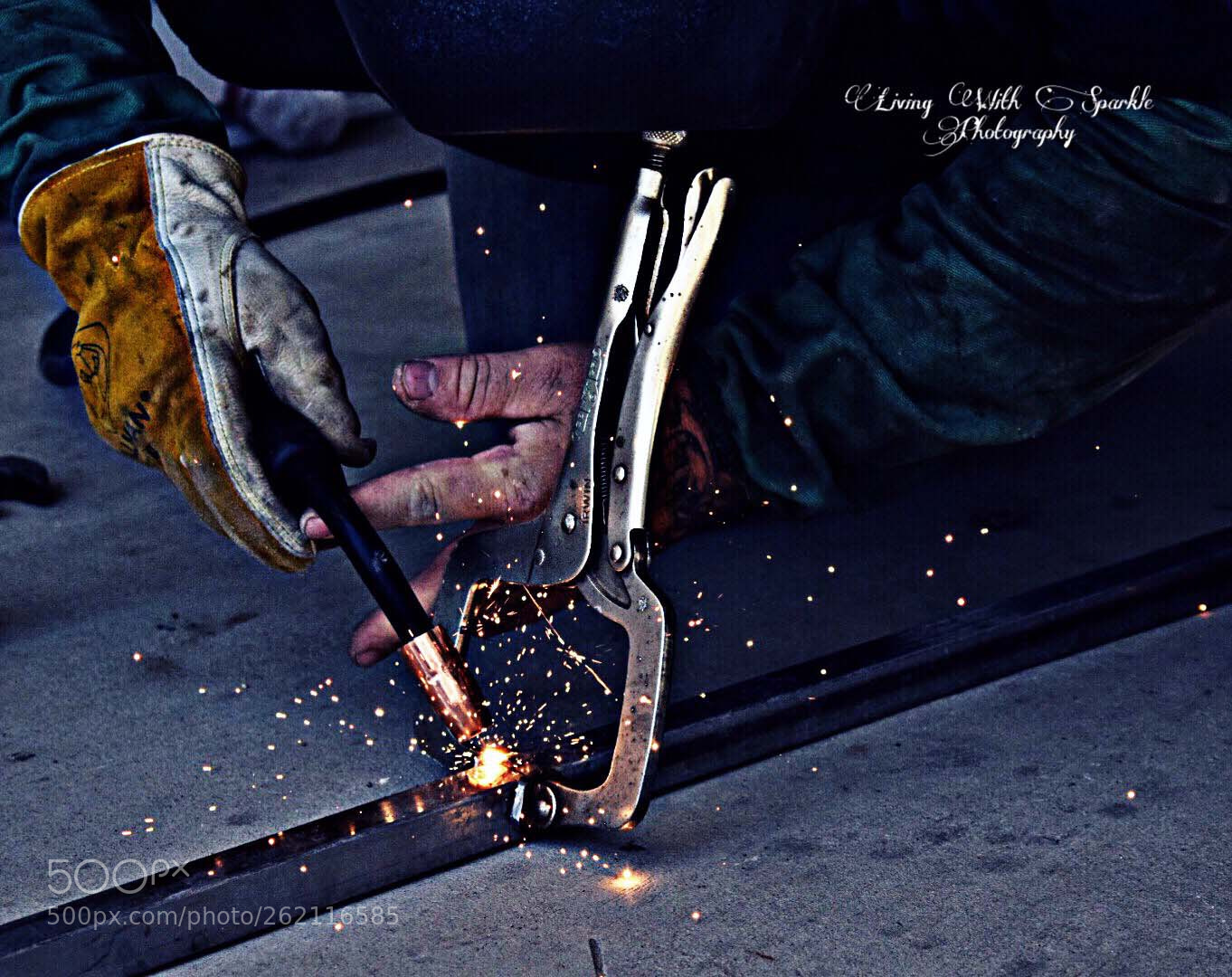 Nikon D5300 sample photo. Blue collar welder photography