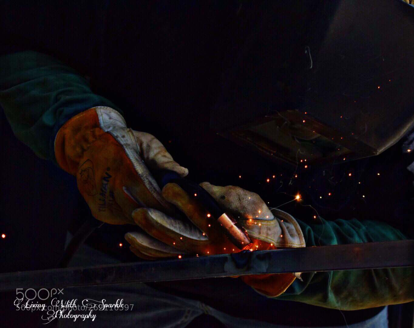 Nikon D5300 sample photo. Blue collar welder photography