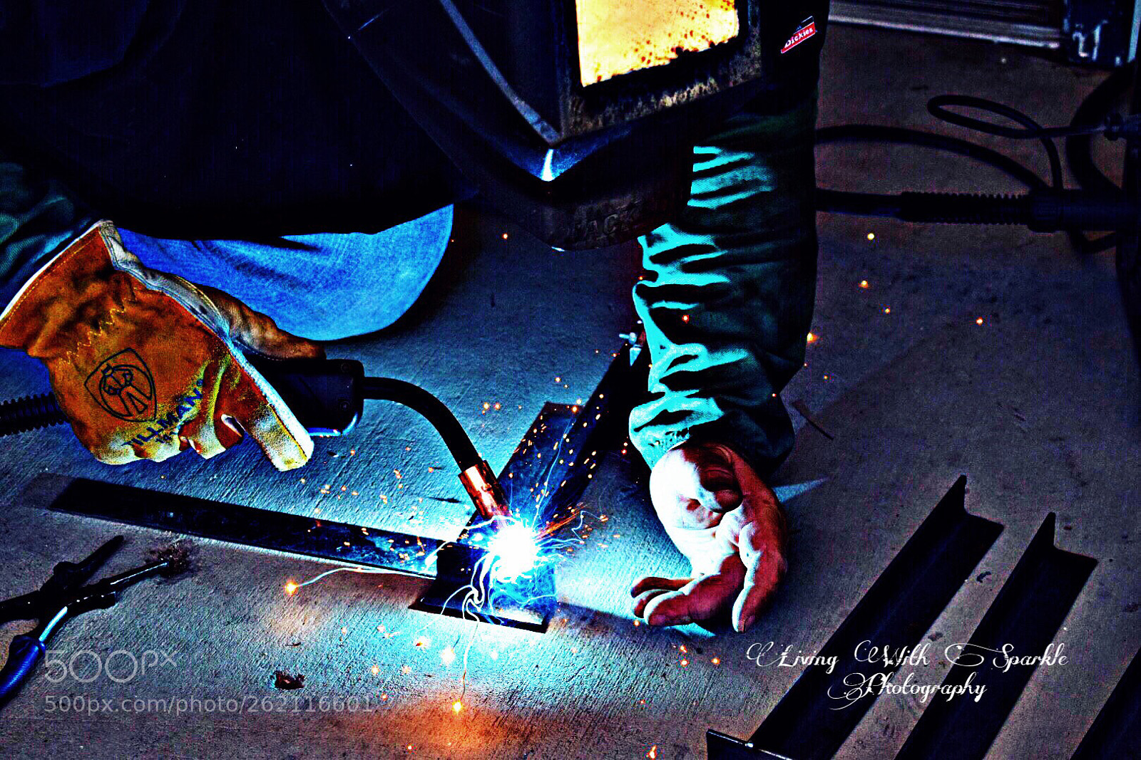 Nikon D5300 sample photo. Blue collar welder photography