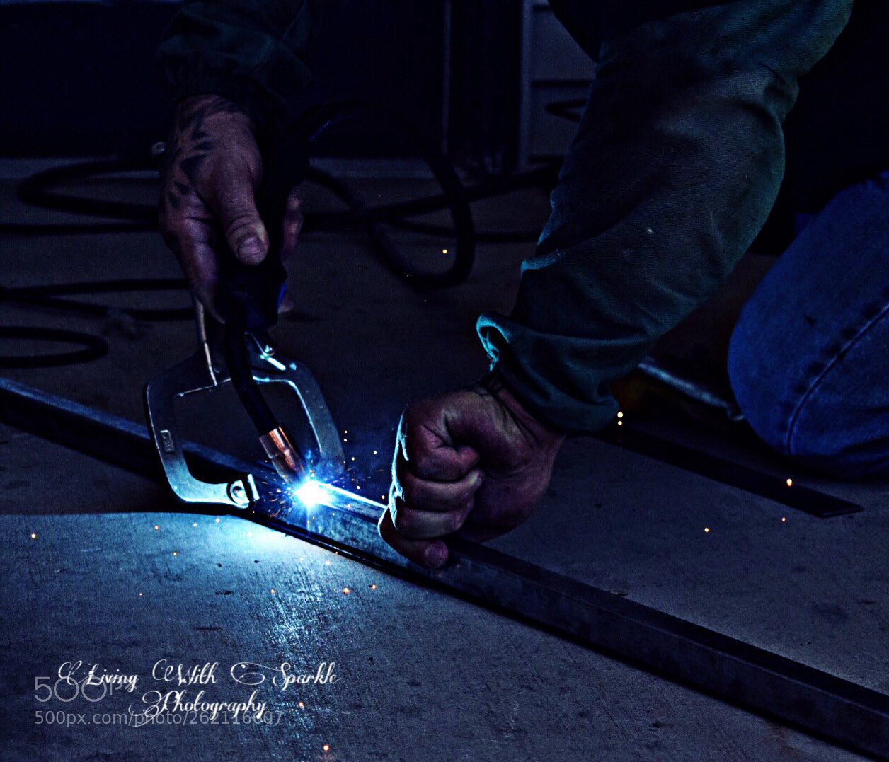 Nikon D5300 sample photo. Blue collar welder photography