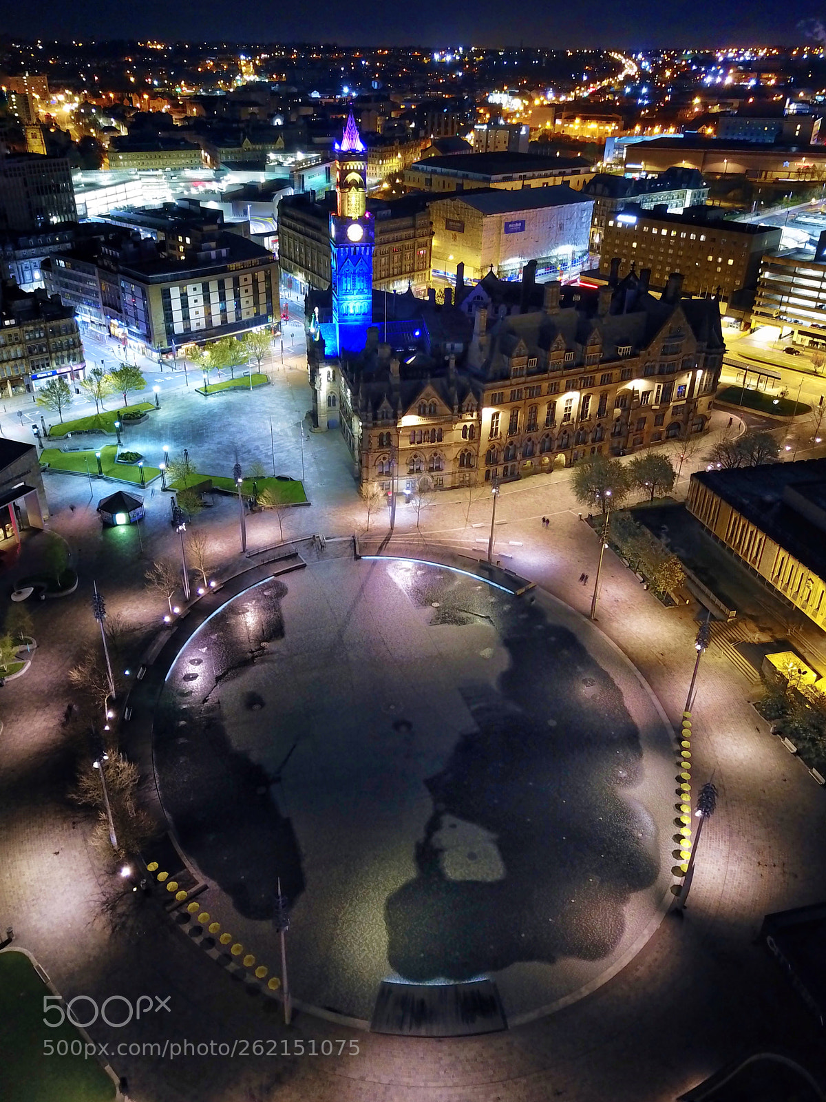 DJI FC220 sample photo. Bradford town hall photography