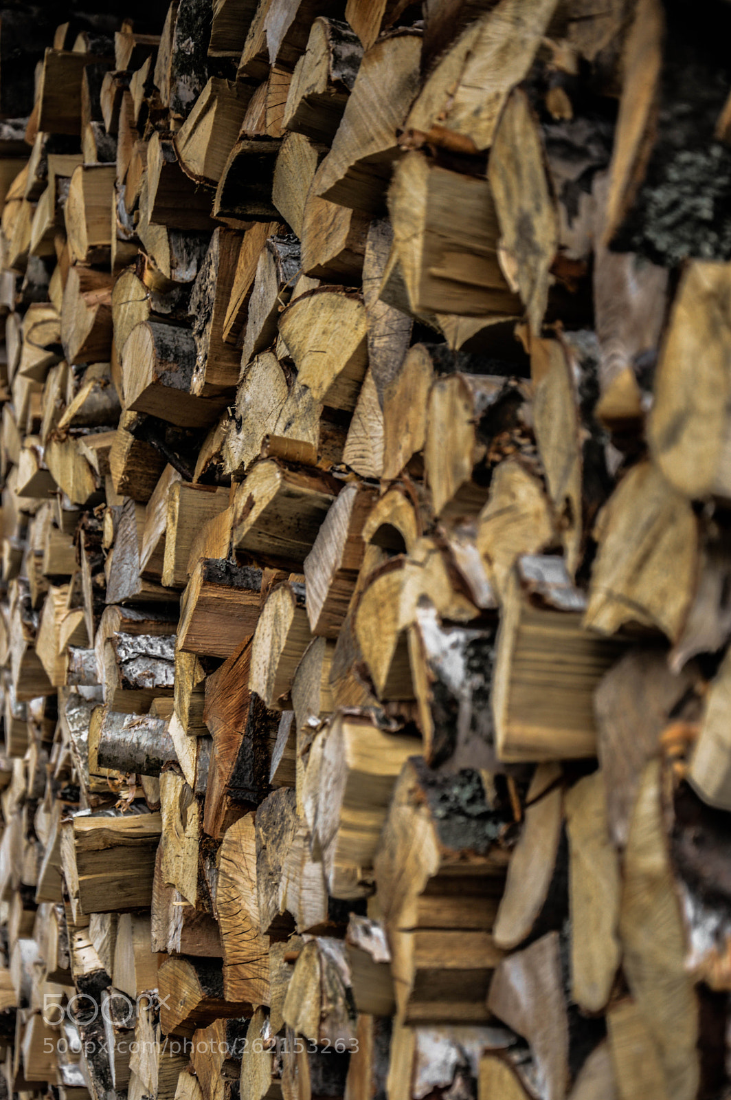 Nikon D3200 sample photo. Stack of wood photography