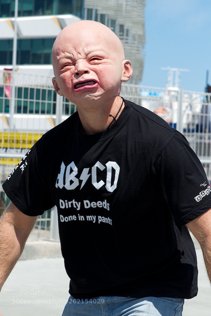 Nikon D600 sample photo. Disturbing baby costume photography